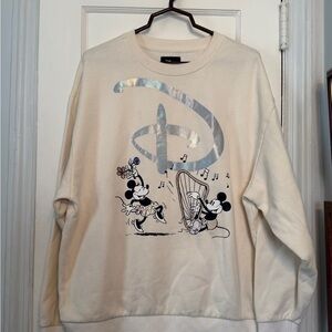 Vans Cream Disney 100 Crewneck Sweater